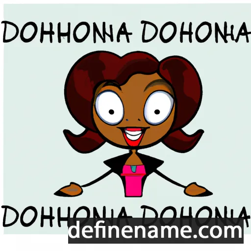 cartoon of the name D'shonda