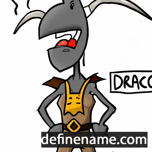 cartoon of the name Drahcir