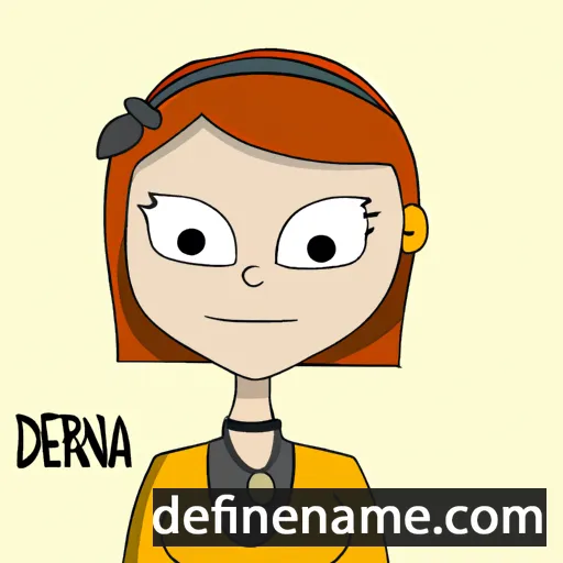 cartoon of the name Drena