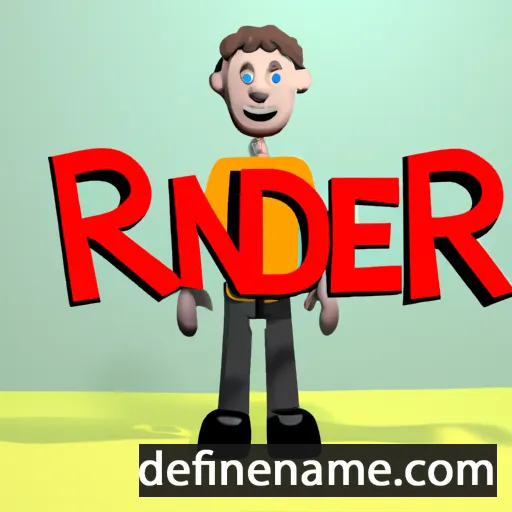 cartoon of the name Drender