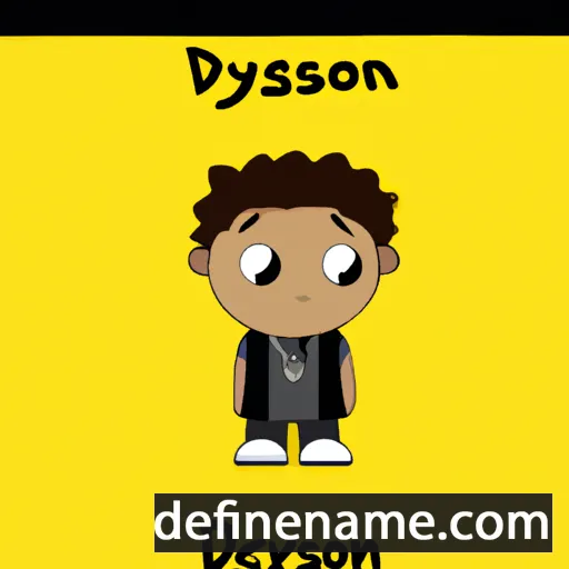 cartoon of the name Dreyson