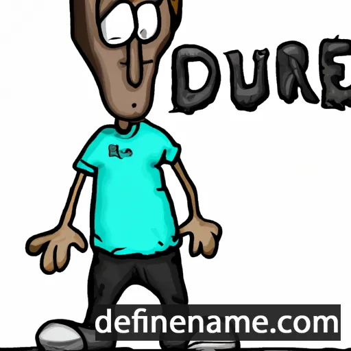 cartoon of the name Dru