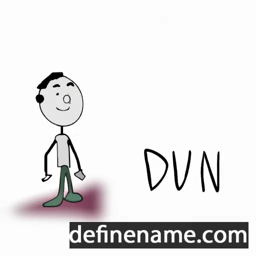 cartoon of the name Dúnn