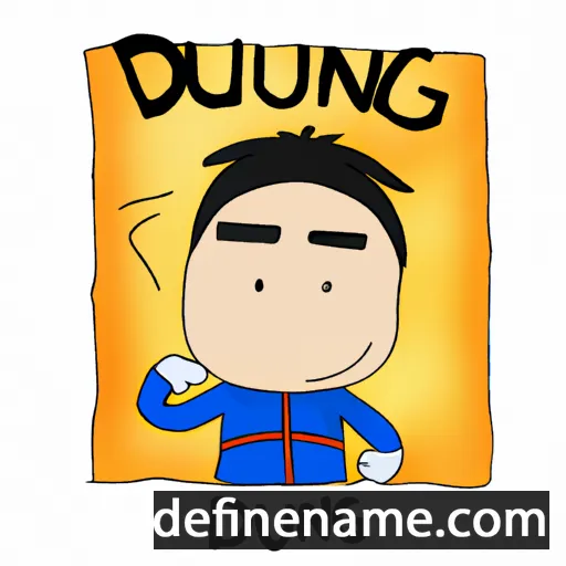 cartoon of the name Duangdi