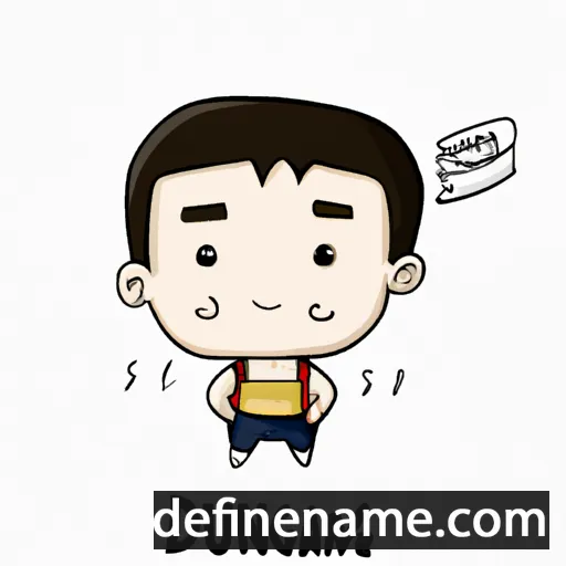 cartoon of the name Duangporn