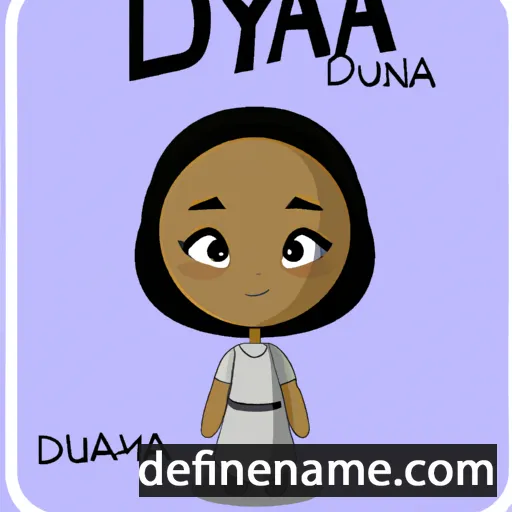 Duayna cartoon