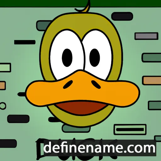 cartoon of the name Duckie