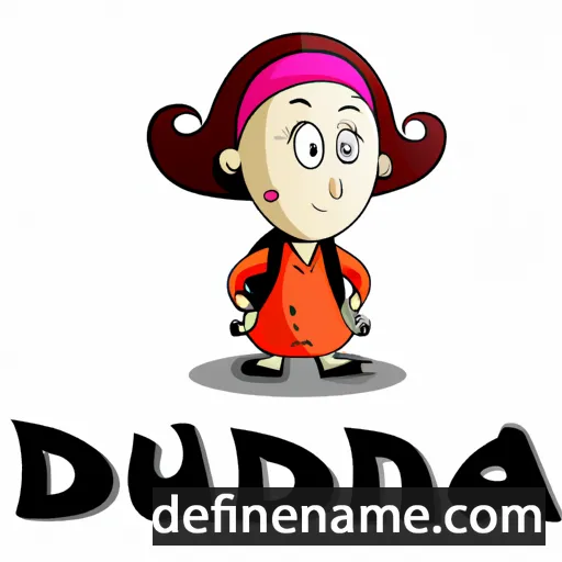 cartoon of the name Dudana