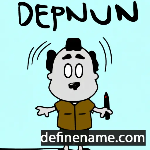 cartoon of the name Dueanpen