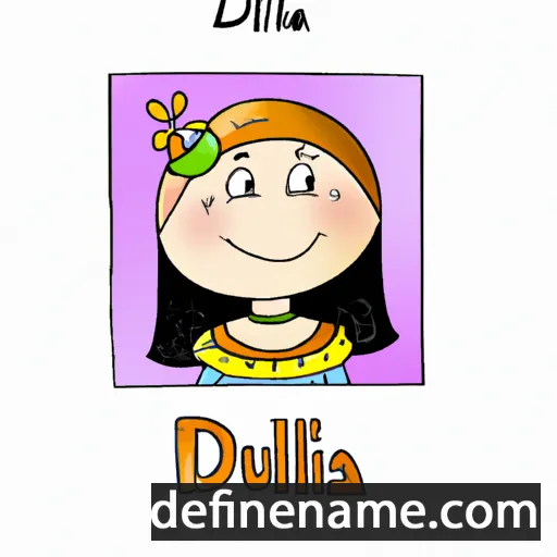 cartoon of the name Duilia