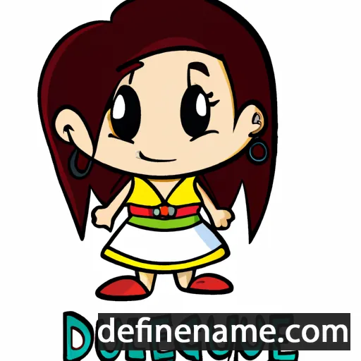 cartoon of the name Dulce Nombre