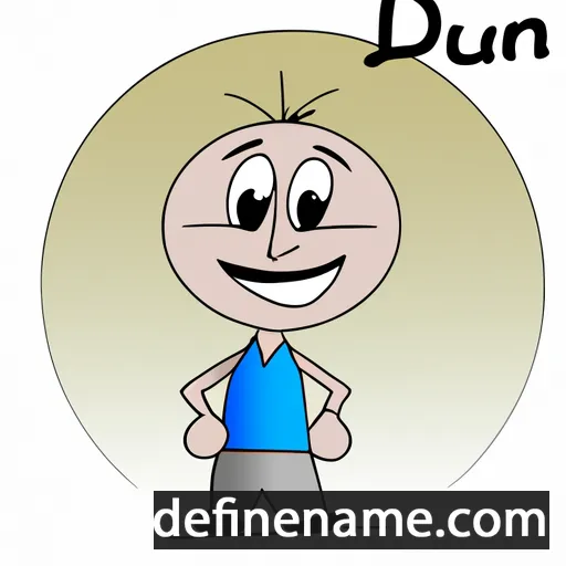 cartoon of the name Dunai