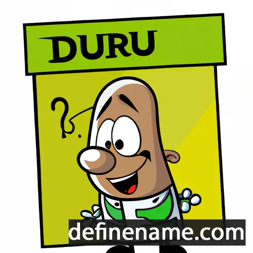 cartoon of the name Durival