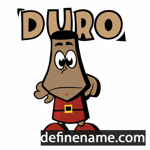 cartoon of the name Duro