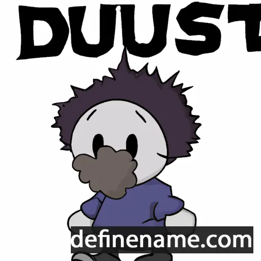 cartoon of the name Dustee