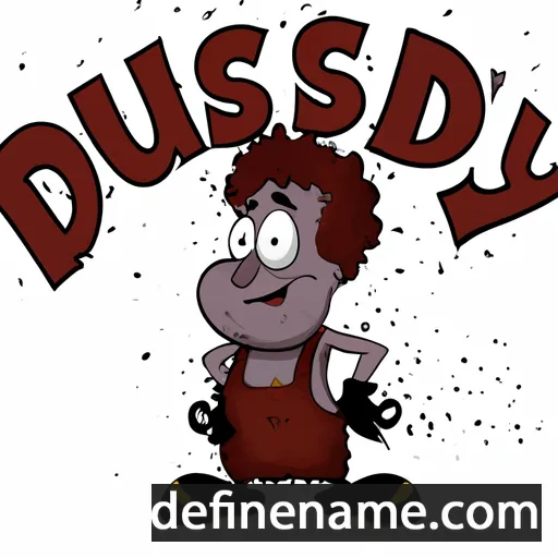 cartoon of the name Dustey