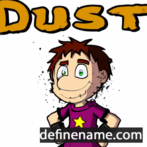 cartoon of the name Dusti