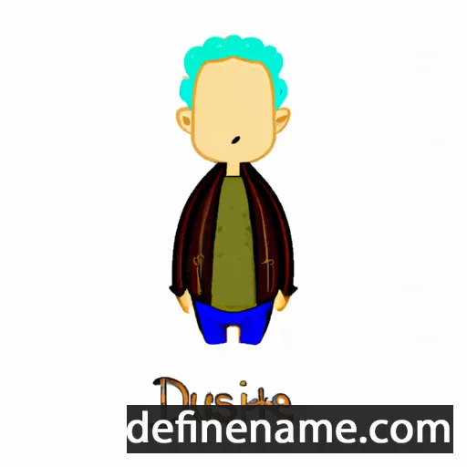 cartoon of the name Dustine