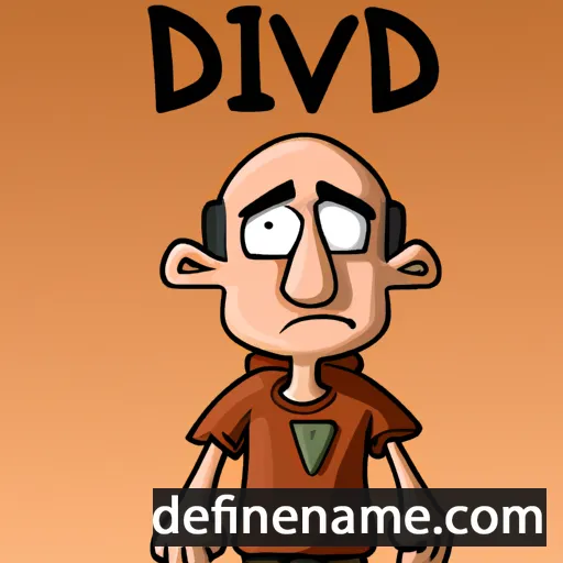 cartoon of the name Duvid