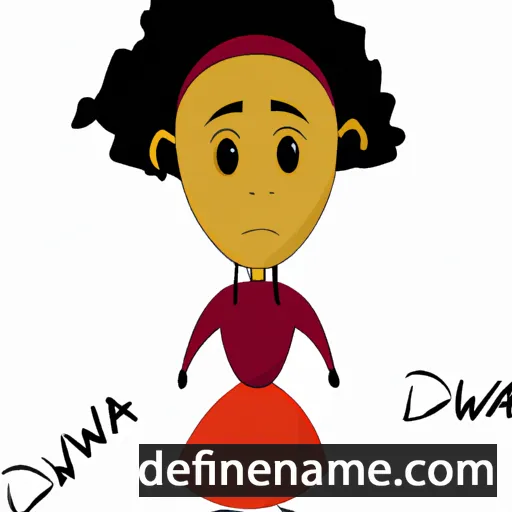 cartoon of the name Dwaina