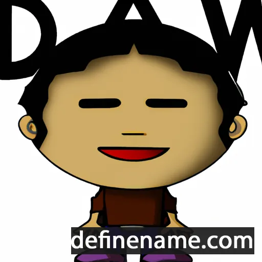 cartoon of the name Dwan