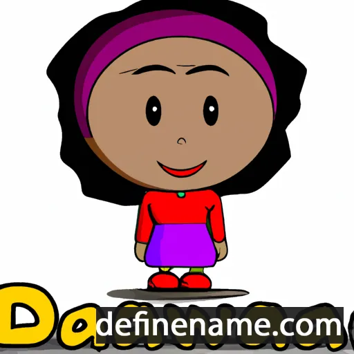 cartoon of the name Dwanda