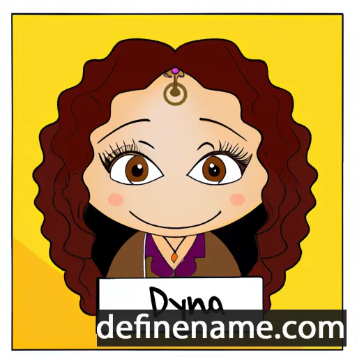 cartoon of the name Dyana