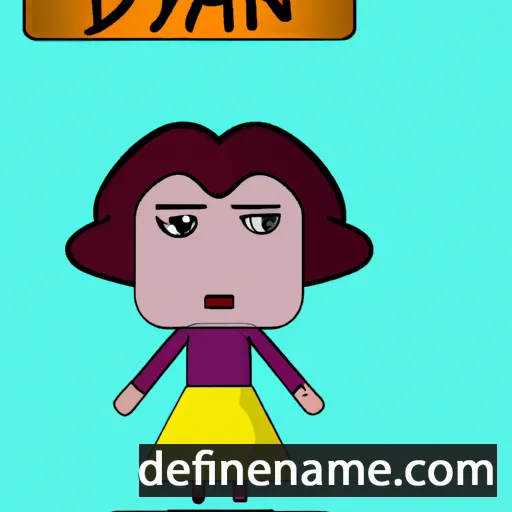 cartoon of the name Dyani