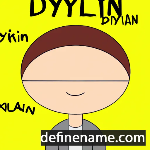 cartoon of the name Dylin