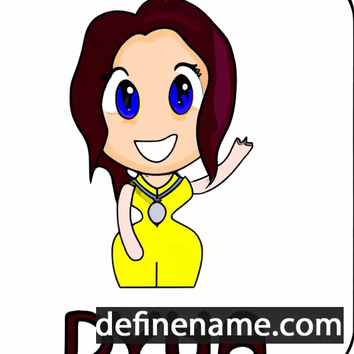 cartoon of the name Dynah