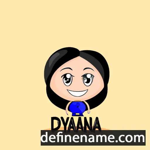 cartoon of the name Dyyana