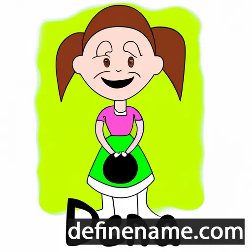 cartoon of the name Dženana