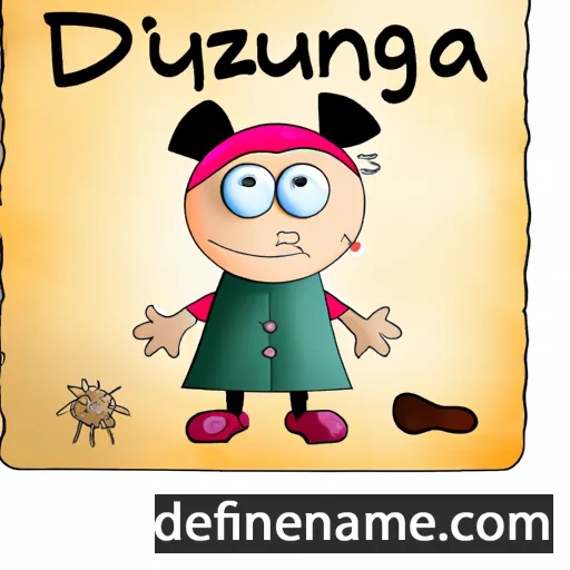 cartoon of the name Džiuginta