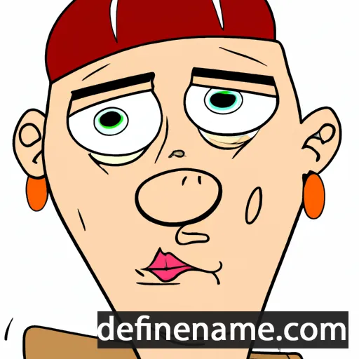 cartoon of the name Dzmitryj