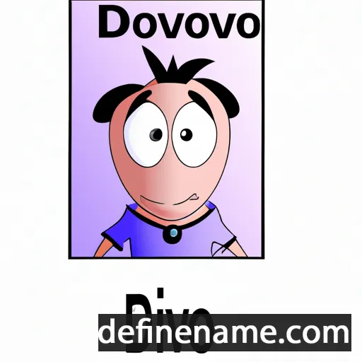 cartoon of the name Dzovo