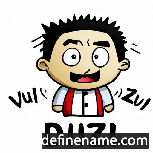 cartoon of the name Dzulkifli