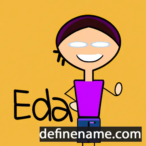 cartoon of the name Éda