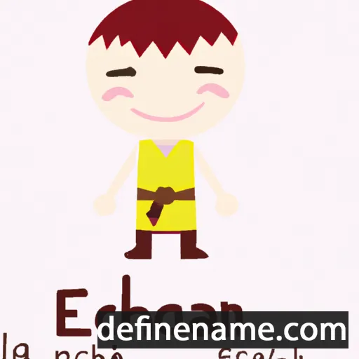 cartoon of the name Eachainn