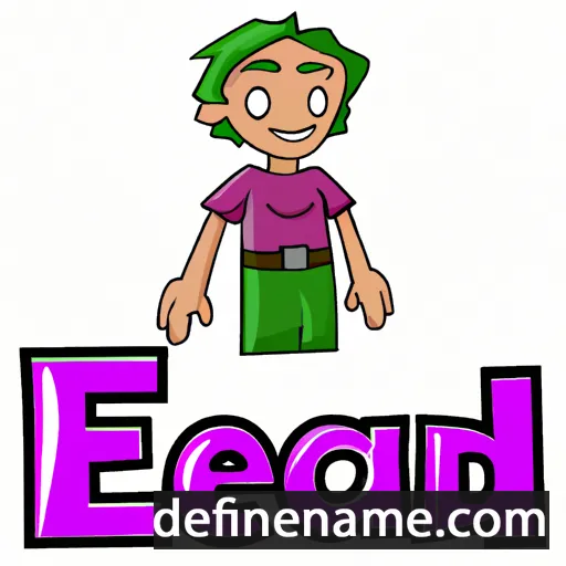 cartoon of the name Eaden