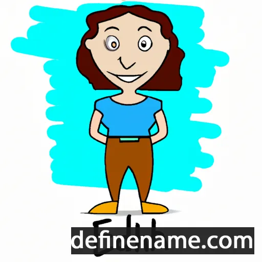 cartoon of the name Eadith