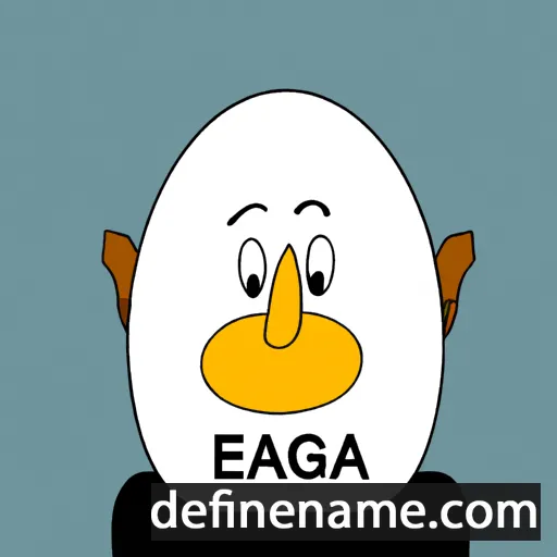 cartoon of the name Eagar