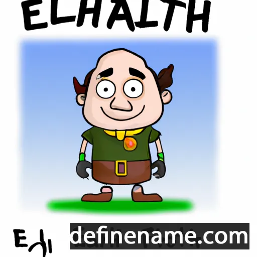 cartoon of the name Ealhfrith