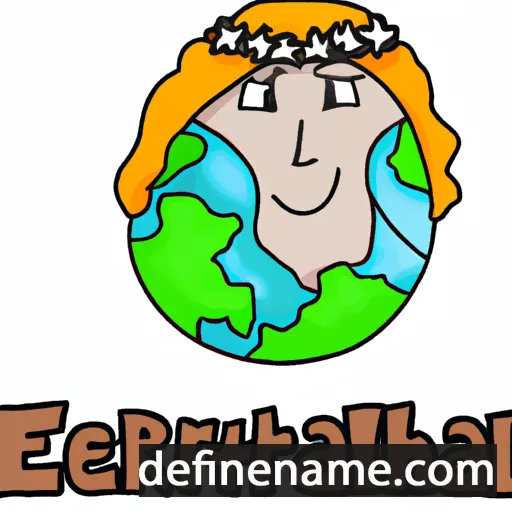 cartoon of the name Earthelba