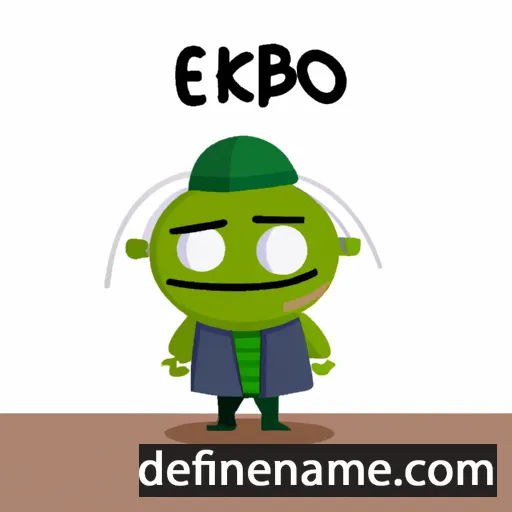 cartoon of the name Ebiakpo