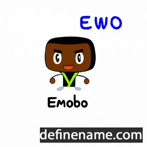 cartoon of the name Ebimobowei