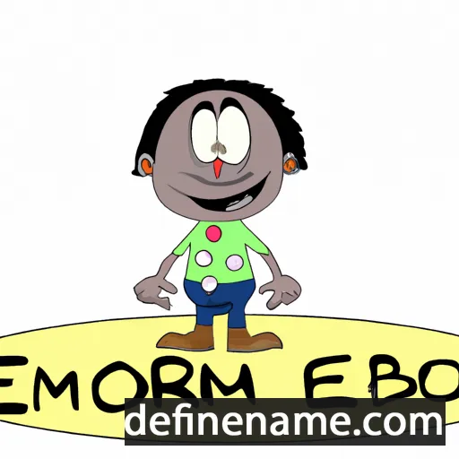 cartoon of the name Ebizimor