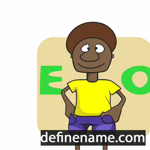 cartoon of the name Ebo