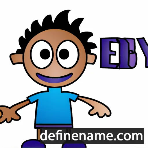 cartoon of the name Eby