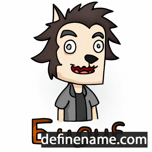 cartoon of the name Ecgwulf