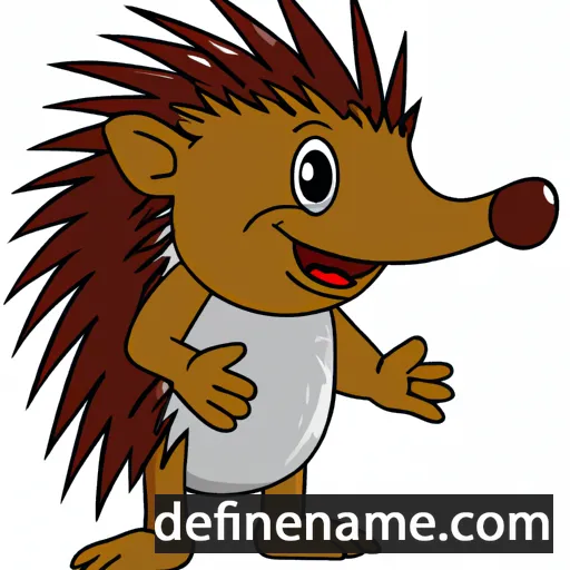 Echidna cartoon